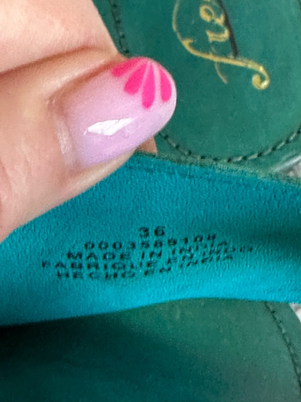 NWOB Free People Sant Antoni Turquoise Slide - Size 36 - Picture 8 of 9
